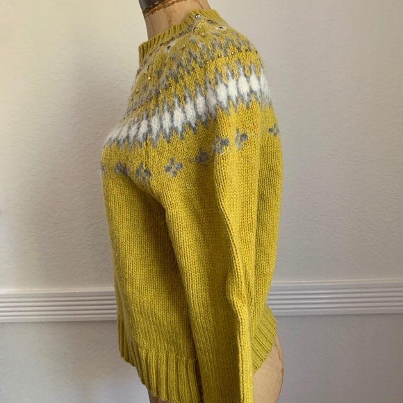 J.CREW Jewel Embellished Fair Isle Small - Picture 4 of 8